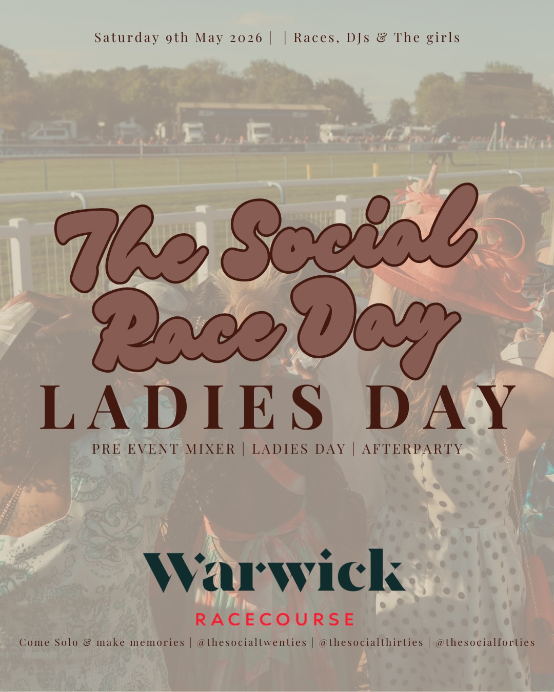 The Social Race Day — Ladies Day at Warwick Racecourse, 9 May 2026